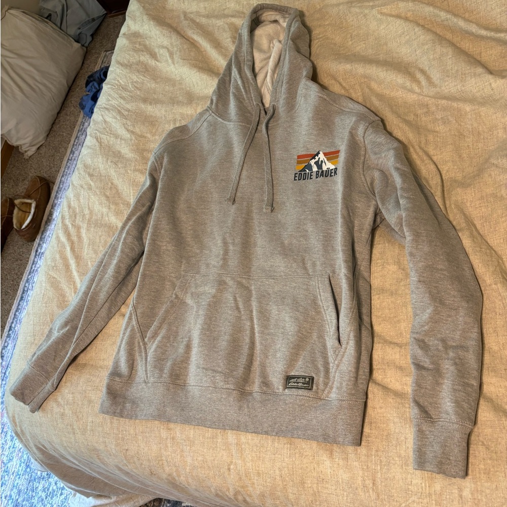 Eddie Bauer Men's Grey Hoodie / Size L